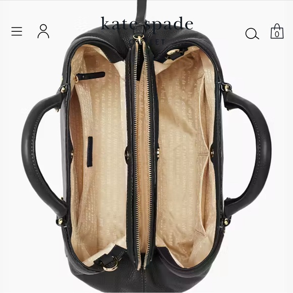 KATE SPADE HAMILTON HEIGHTS SLOAN SATCHEL BAG IN SOFT LEATHER - Picture 4 of 14